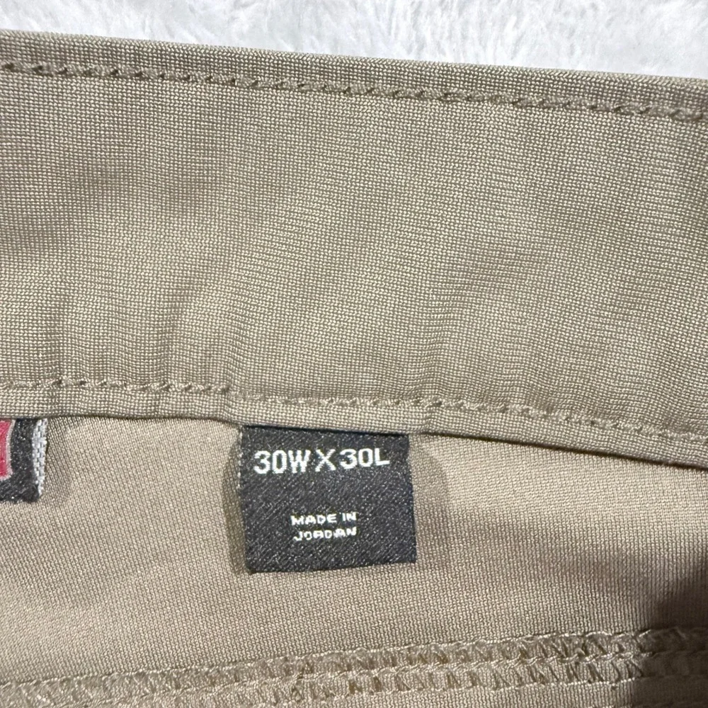 SwissTech Mens Performance Pants 30x30 Dove Gray Khaki Hiking Work SMB38479